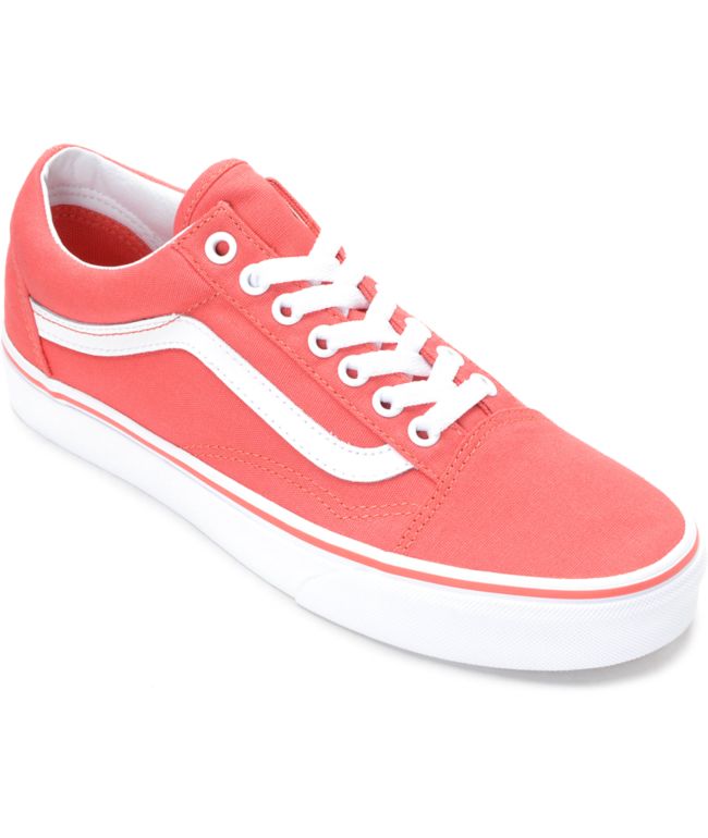 coral high top vans